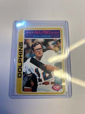 1978 Topps Bob Griese #120 Miami Dolphins Football Card